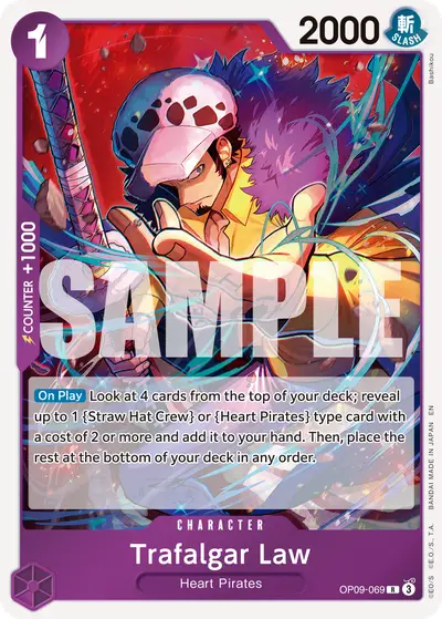 Trafalgar Law OP09-069 Reprint PRB02 One Piece Card The Best Vol. 2