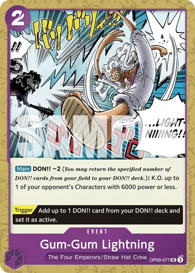 Gum-Gum Lightning OP09-077 OP09 Emperors in the New World