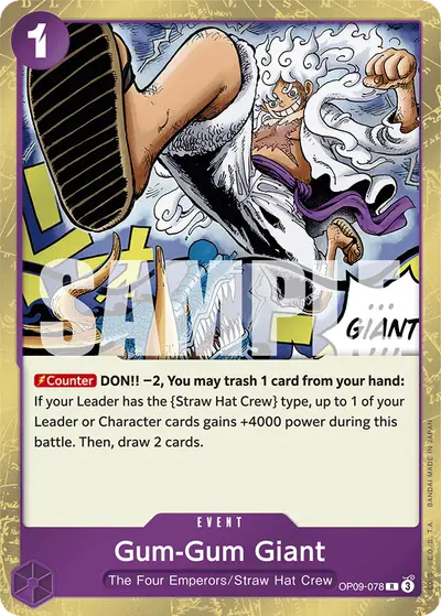 Gum-Gum Giant OP09-078 OP09 Emperors in the New World