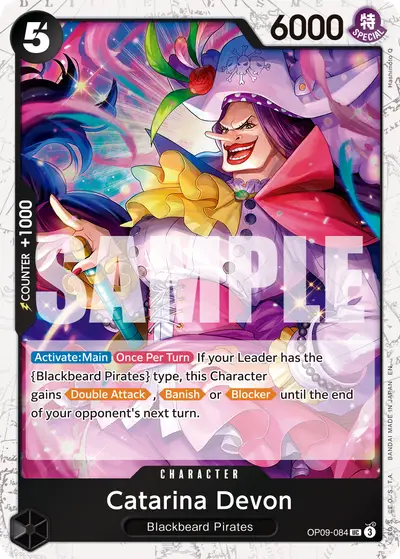 Catarina Devon OP09-084 Pirate Foil PRB02 One Piece Card The Best Vol. 2