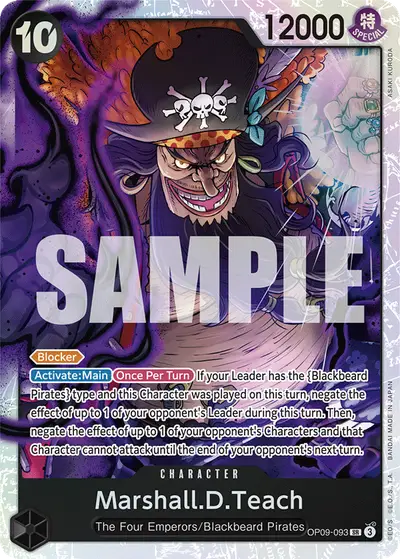 Marshall D. Teach OP09-093 OP09 Emperors in the New World