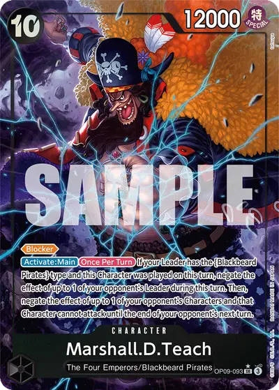 Marshall D. Teach OP09-093 Alternate Art OP09 Emperors in the New World