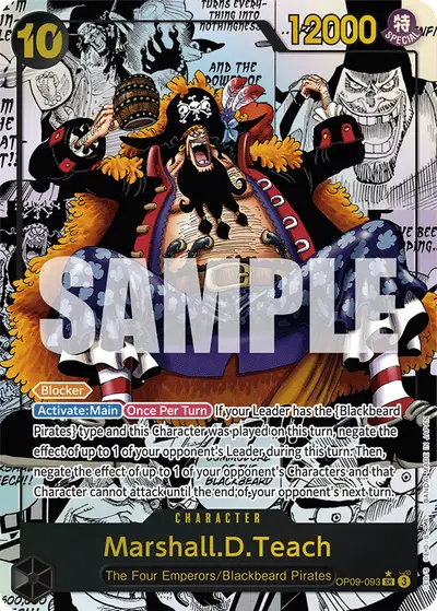 Marshall D. Teach OP09-093 Manga OP09 Emperors in the New World