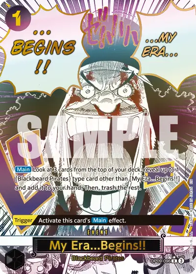 My Era...Begins!! OP09-096 Manga PRB02 One Piece Card The Best Vol. 2