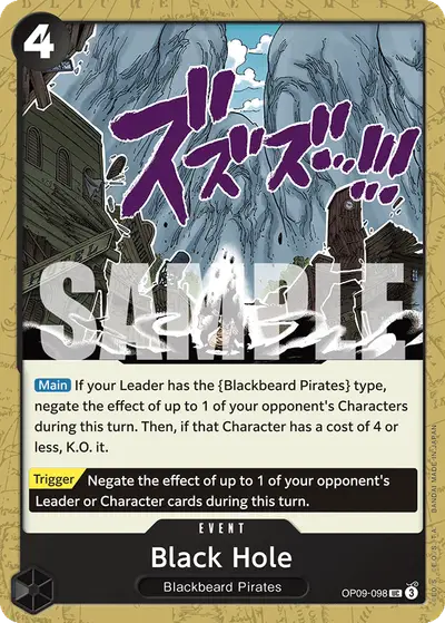Black Hole OP09-098 OP09 Emperors in the New World