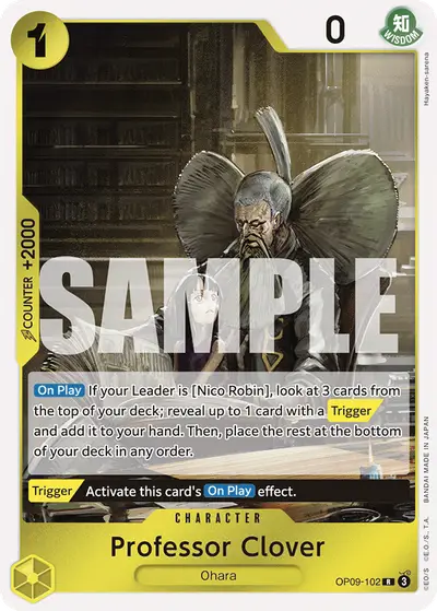 Professor Clover OP09-102 OP09 Emperors in the New World