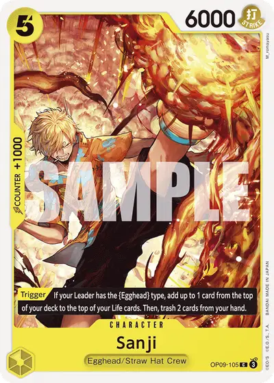 Sanji OP09-105 OP09 Emperors in the New World