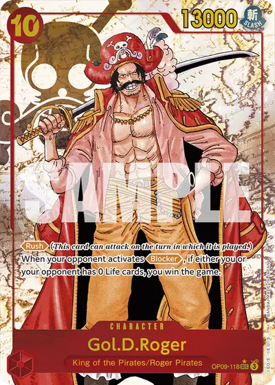 Gol D. Roger OP09-118 Alternate Art OP09 Emperors in the New World