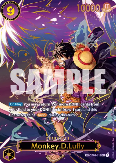 Monkey D. Luffy OP09-119 SP OP13 Carrying On His Will