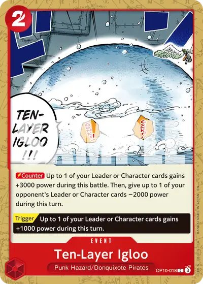 Ten-Layer Igloo OP10-018 Reprint PRB02 One Piece Card The Best Vol. 2
