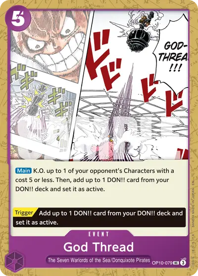 God Thread OP10-079 Reprint PRB02 One Piece Card The Best Vol. 2