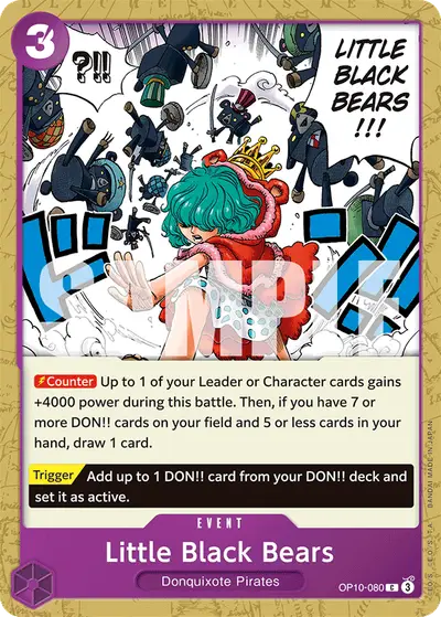 Little Black Bears OP10-080 OP10 Royal Blood