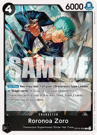 Roronoa Zoro OP10-095 OP10 Royal Blood