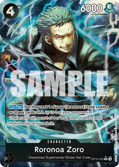 Roronoa Zoro OP10-095 Alternate Art PRB02 One Piece Card The Best Vol. 2