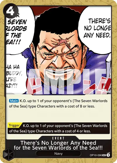 There’s No Longer Any Need for the Seven Warlords of the Sea!!! OP10-096 OP10 Royal Blood