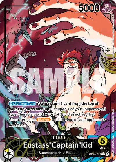 Eustass "Captain" Kid OP10-099 Parallel OP10 Royal Blood