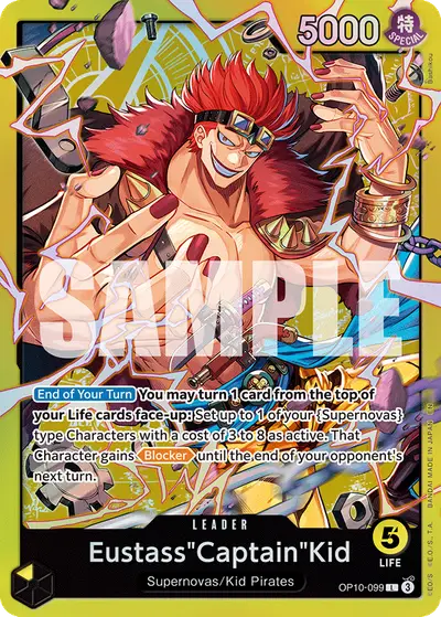 Eustass "Captain" Kid OP10-099 Parallel 2 ST36 Yellow Eustass "Captain" Kid