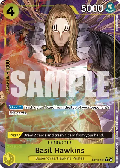 Basil Hawkins OP10-109 Alternate Art PRB02 One Piece Card The Best Vol. 2
