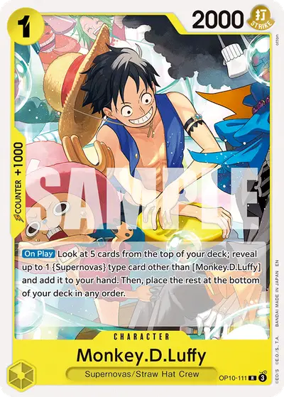Monkey D. Luffy OP10-111 Reprint 1 ST36 Yellow Eustass "Captain" Kid