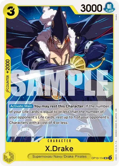 X.Drake OP10-114 Reprint PRB02 One Piece Card The Best Vol. 2