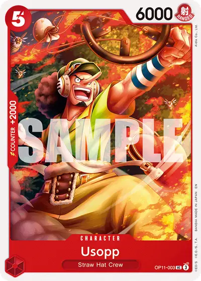 Usopp OP11-003 Reprint 1 ST31 Red Monkey D. Luffy