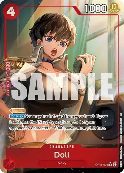 Doll OP11-008 Alternate Art OP11 A Fist of Divine Speed