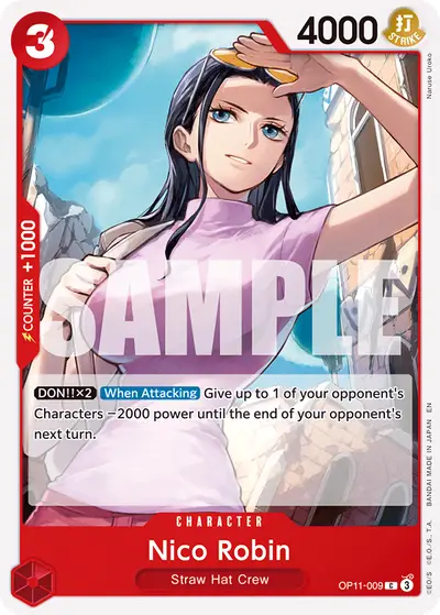Nico Robin OP11-009 Reprint 1 ST31 Red Monkey D. Luffy