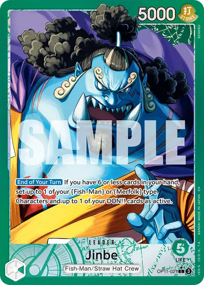 Jinbe OP11-021 Alternate Art OP11 A Fist of Divine Speed