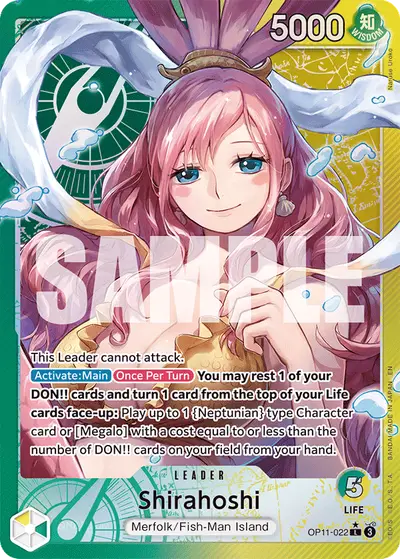 Shirahoshi OP11-022 Alternate Art OP11 A Fist of Divine Speed