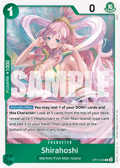 Shirahoshi OP11-030 OP11 A Fist of Divine Speed