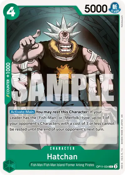 Hatchan OP11-034 OP11 A Fist of Divine Speed