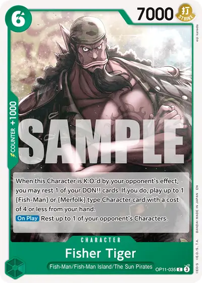 Fisher Tiger OP11-035 OP11 A Fist of Divine Speed