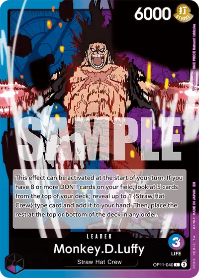 Monkey D. Luffy OP11-040 OP11 A Fist of Divine Speed