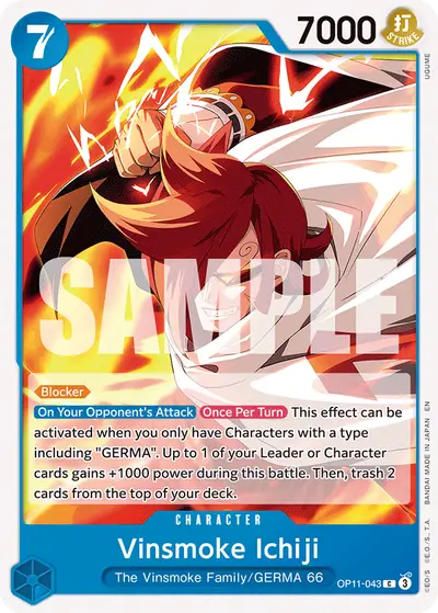 Vinsmoke Ichiji OP11-043 OP11 A Fist of Divine Speed