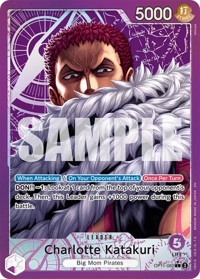 Charlotte Katakuri OP11-062 Alternate Art OP11 A Fist of Divine Speed