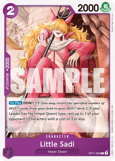 Little Sadi OP11-063 OP11 A Fist of Divine Speed