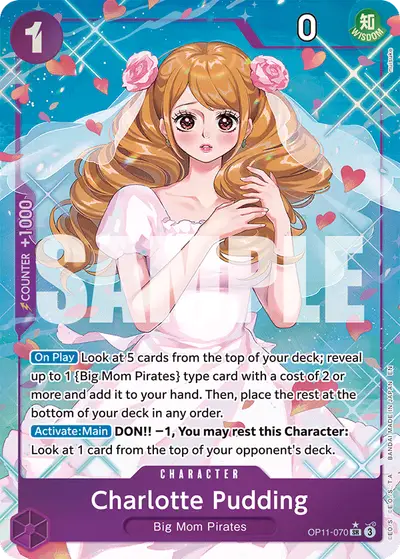 Charlotte Pudding OP11-070 Alternate Art OP11 A Fist of Divine Speed