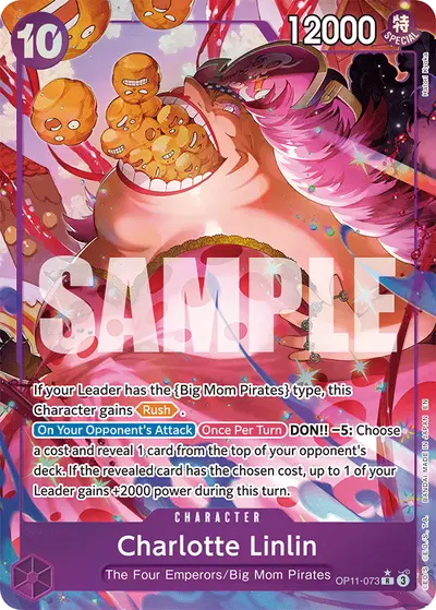 Charlotte Linlin OP11-073 Alternate Art OP11 A Fist of Divine Speed