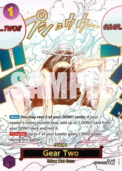 Gear Two OP11-080 Alternate Art OP11 A Fist of Divine Speed