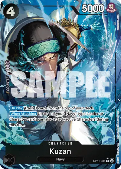 Kuzan OP11-084 Alternate Art OP11 A Fist of Divine Speed