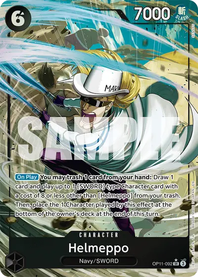Helmeppo OP11-092 Alternate Art OP11 A Fist of Divine Speed