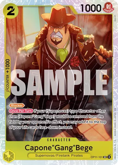Capone "Gang" Bege OP11-101 OP11 A Fist of Divine Speed
