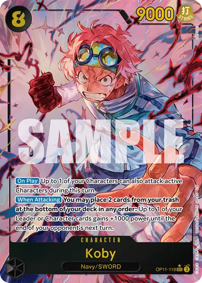 Koby OP11-119 Alternate Art OP11 A Fist of Divine Speed