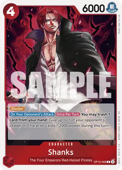 Shanks OP12-008 OP12 Legacy of the Master