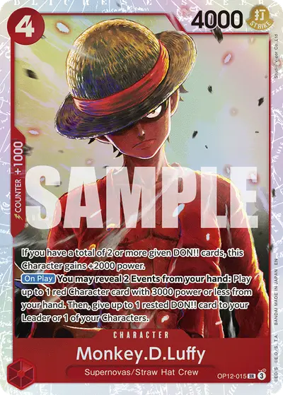 Monkey D. Luffy OP12-015 OP12 Legacy of the Master