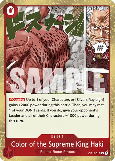 Color of the Supreme King Haki OP12-018 OP12 Legacy of the Master