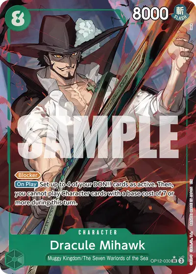 Dracule Mihawk OP12-030 Alternate Art OP12 Legacy of the Master