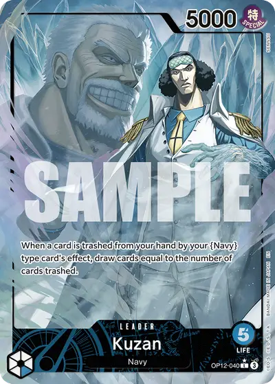 Kuzan OP12-040 Alternate Art OP12 Legacy of the Master