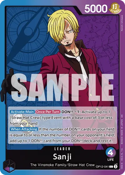 Sanji OP12-041 OP12 Legacy of the Master