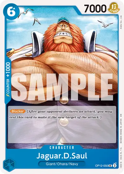 Jaguar D. Saul OP12-050 Reprint 1 ST33 Blue Kuzan